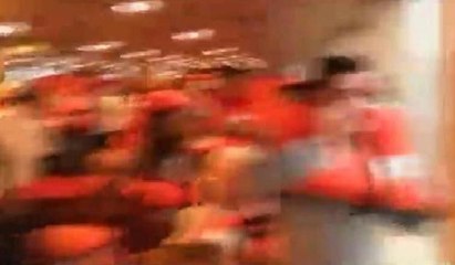 Vapurdaki korku ve panik kamerada