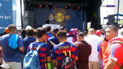 نجوم برشلونة يلتقون محبيهم في ميامي قبل مباراة الكلاسيكو