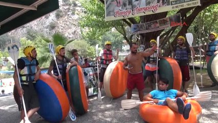 Antalya Saklıkent'te Rafting Keyfi