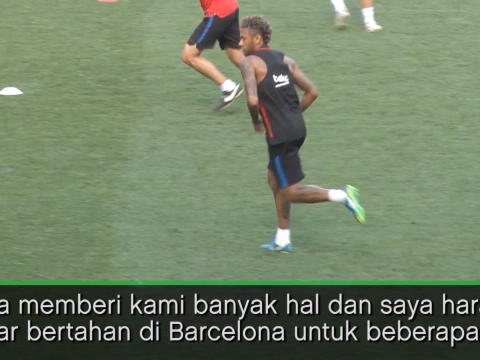 SEPAKBOLA: International Champions Cup: Neymar Bertahan Di Barca Lebih Baik Dari 200 Juta Euro - Iniesta