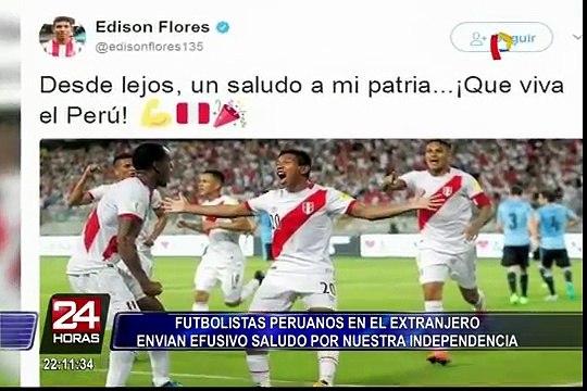 Selección peruana: jugadores mandan saludos por Fiestas Patrias