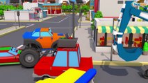 Caminhão de despejo - máquinas alegre construção | desenhos animados para crianças
