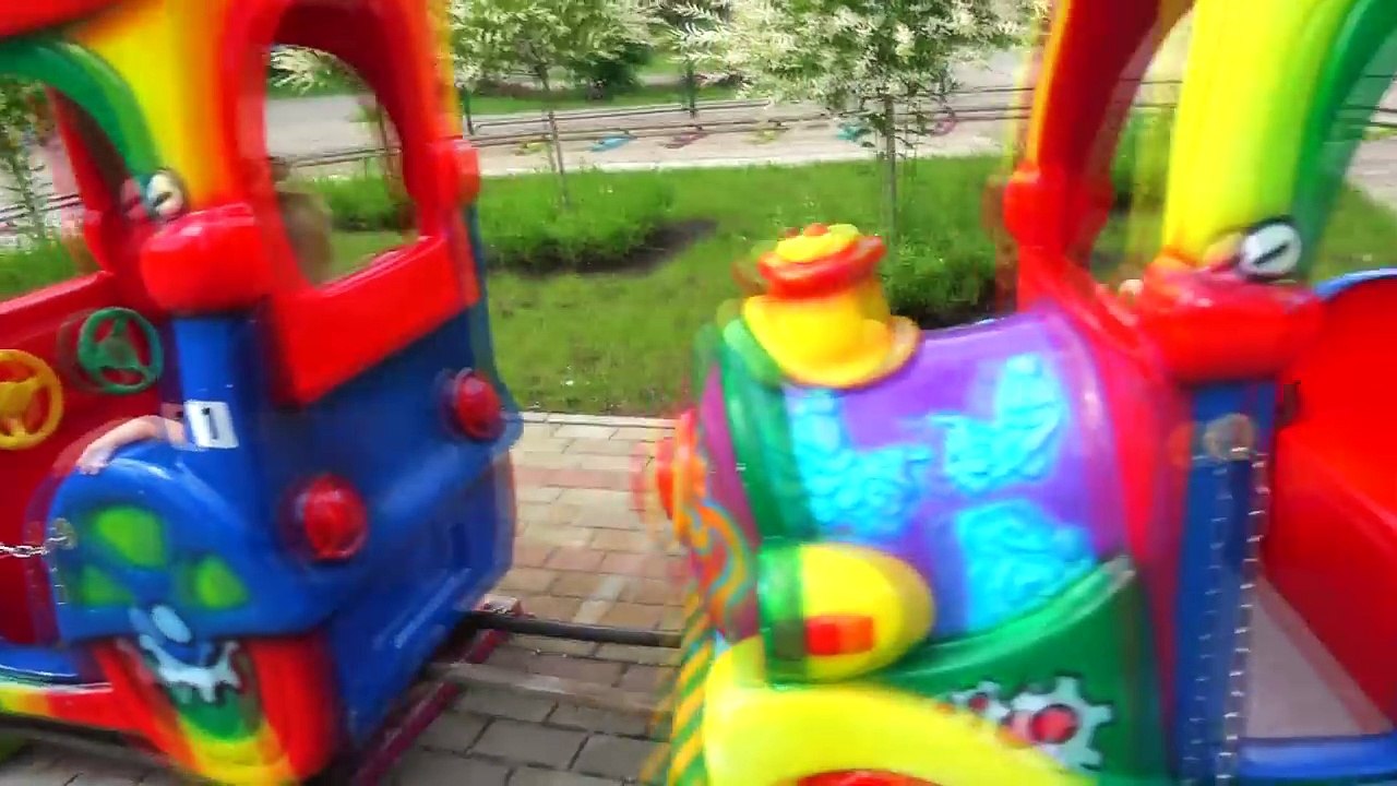Paw Patrol fun play on the outdoor playground in amusement park Funny Kids Playtime with toys