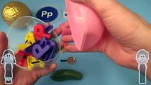 Disney Cars Surprise Egg Learn-A-Word! Spelling Words Starting With P! Lesson 5