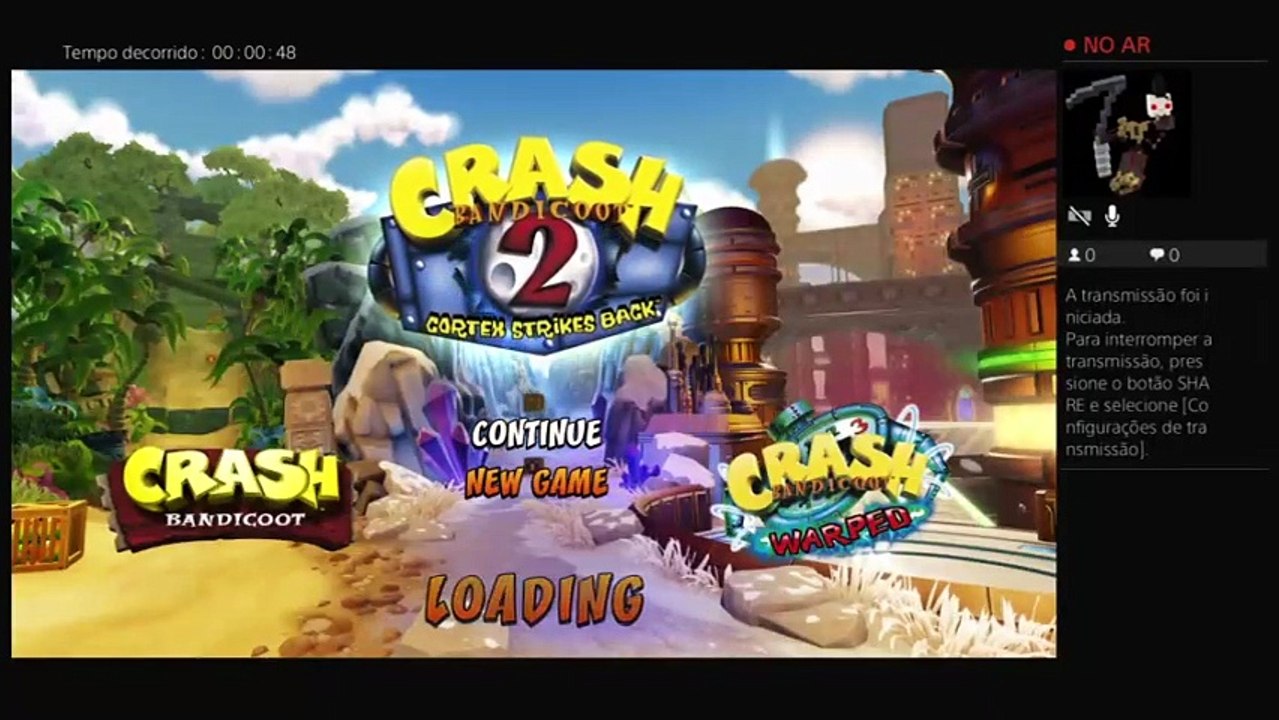 Crash bandicoot 2: Cortex strikes back,tentando zerar as últimas fases (12)