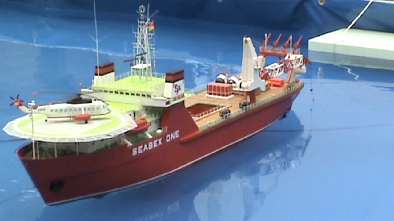 Modellschiff 'Seabex One“ Taucherbasisschiff Flensburger Dampfrundum 08.07.2017