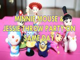 MINNIE MOUSE & JESSIE THROW PARTY ON SAME DAY DORAEMON BENNY MINION SKYE AGNES GRU DESPICABLE ME 3 Toys BABY Videos, MIC