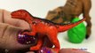 Play Doh Dinosaurs Eggs Surprise dino Jurassic World toy videos for kids