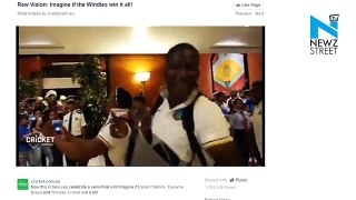 West Indies celebrate win over India with hilarious dance