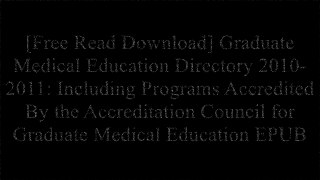 [p3Zsa.F.r.e.e D.o.w.n.l.o.a.d] Graduate Medical Education Directory 2010-2011: Including Programs Accredited By the Accreditation Council for Graduate Medical Education by Brand: Amer Medical Assn PPT