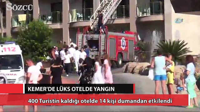 Kemer’de lüks otelde yangın