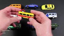 Y coches para Niños Aprender aprendizaje nombres sonidos calle camiones vehículos trors ambulancia