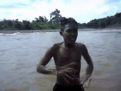 boy with diving skills.