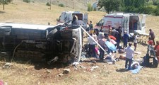 Kayseri' Korkunç Kaza! Tur Otobüsü Virajı Alamayınca Şarampole Uçtu: 26 Yaralı