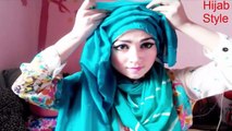 Side Layered Hijab Tutorial for Party Wear and hijab style