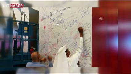 Katar'da Erdoğan sevgisi