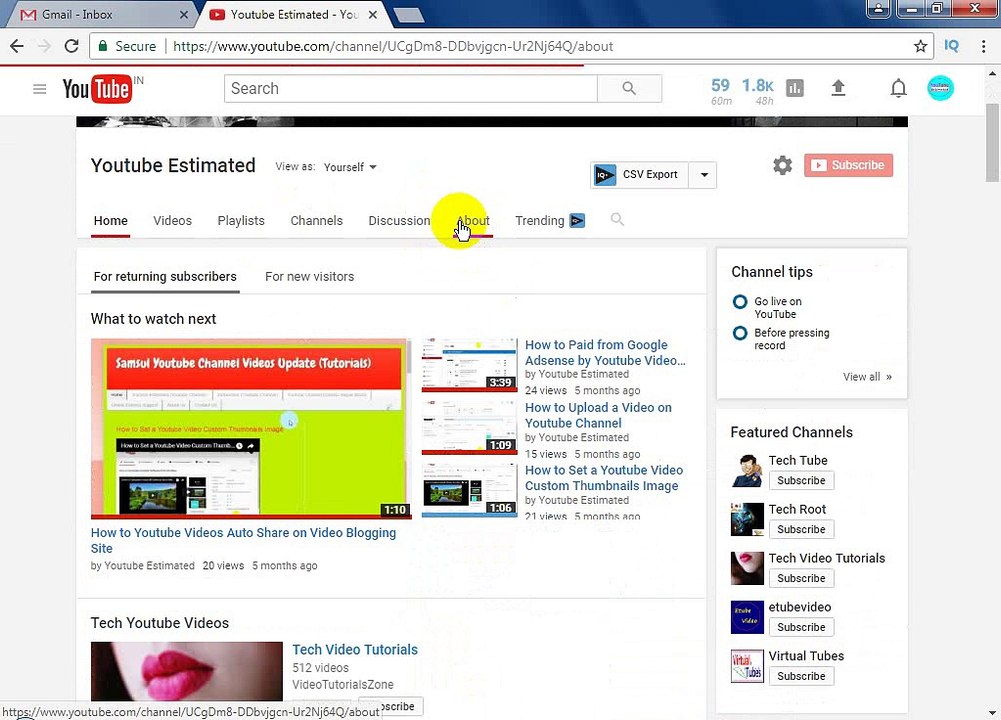 How to Add Youtube Channel Description