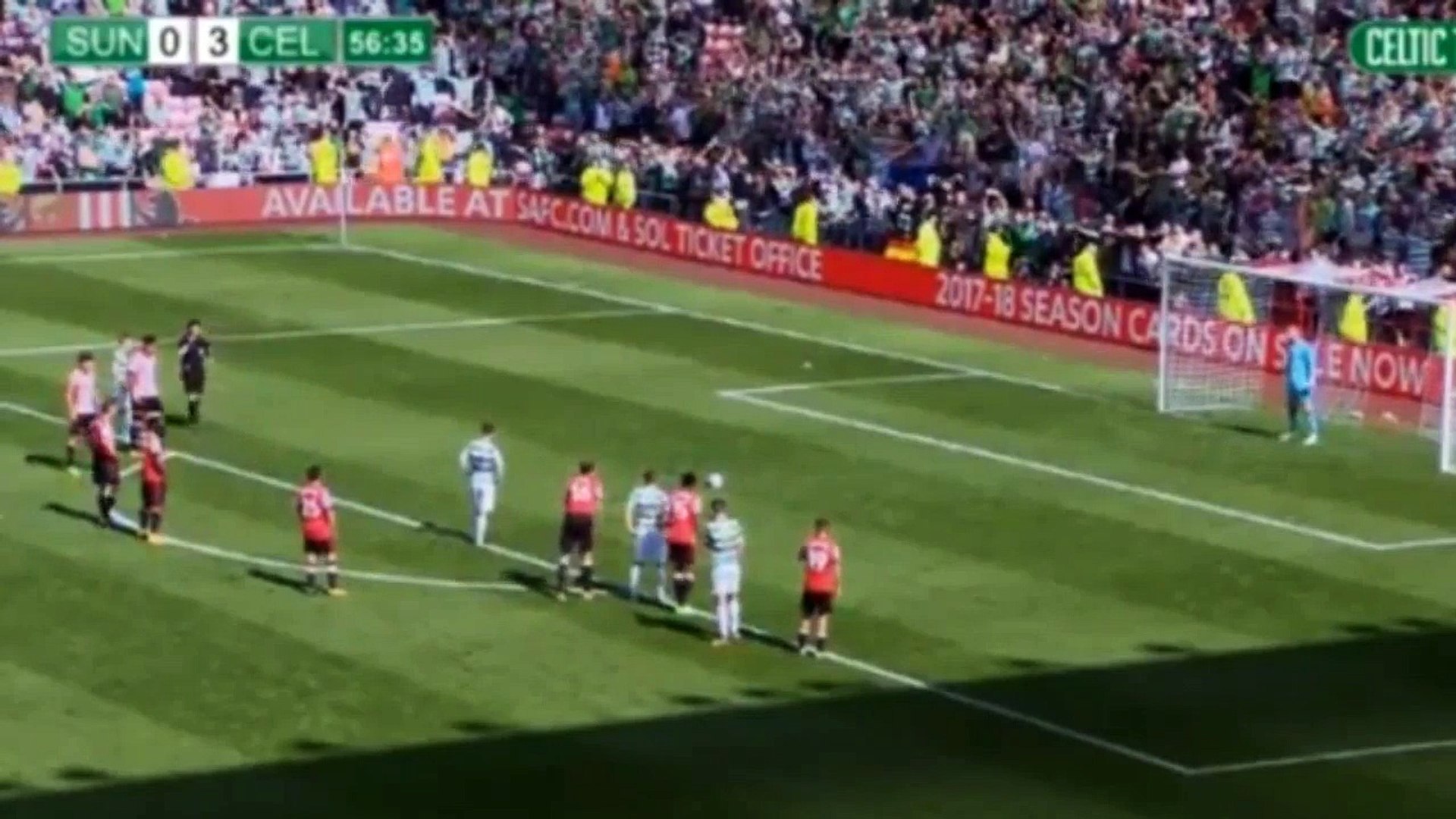 0 4 Callum Mcgregor Hattrick Goal Sunderland 0 4 Celtic 29 07 2017 Video Dailymotion