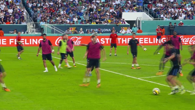 Real Madrid y Barcelona ensayan para la Supercopa