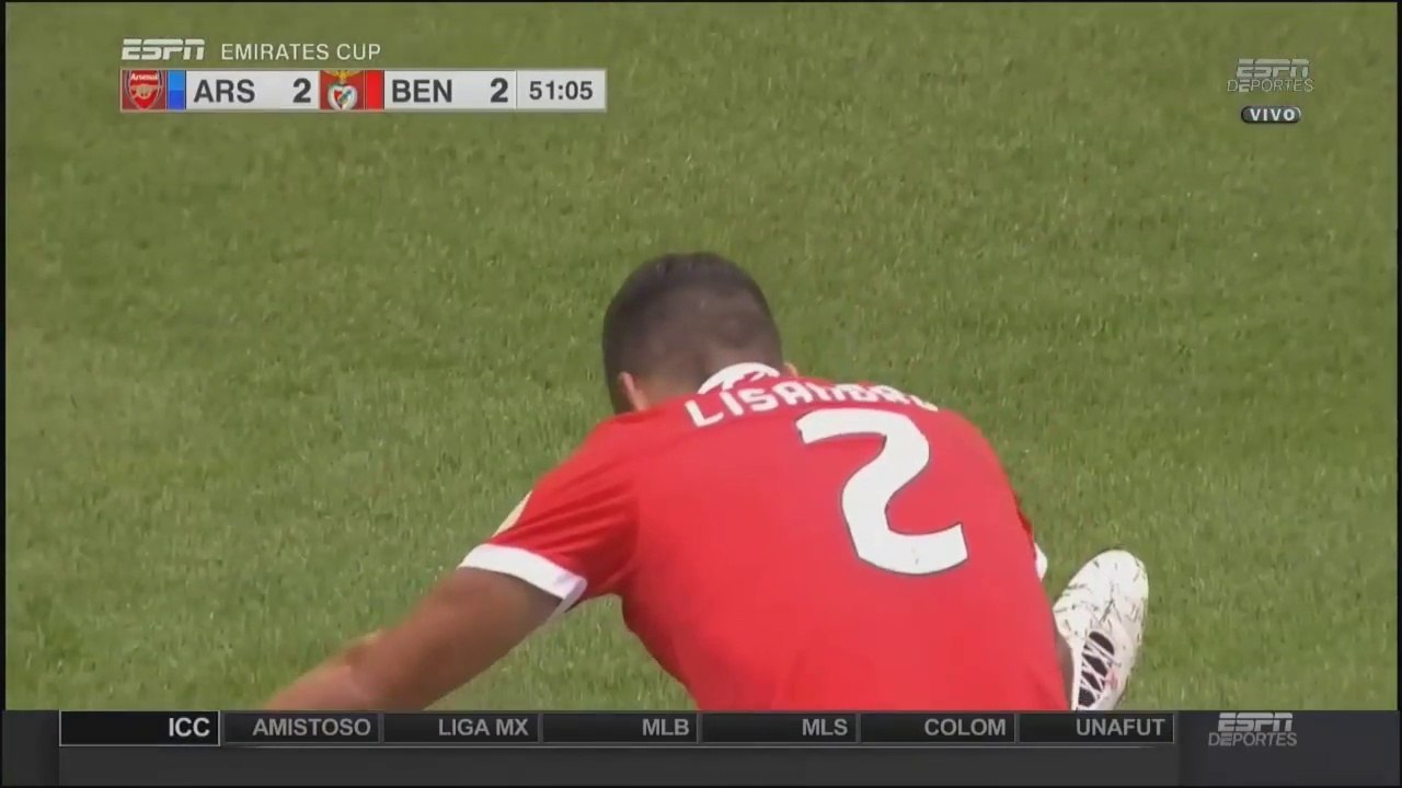 3-2  Lisandro López (Own Goal) - Arsenal 3-2 Benfica - 29.07.2017 [HD]