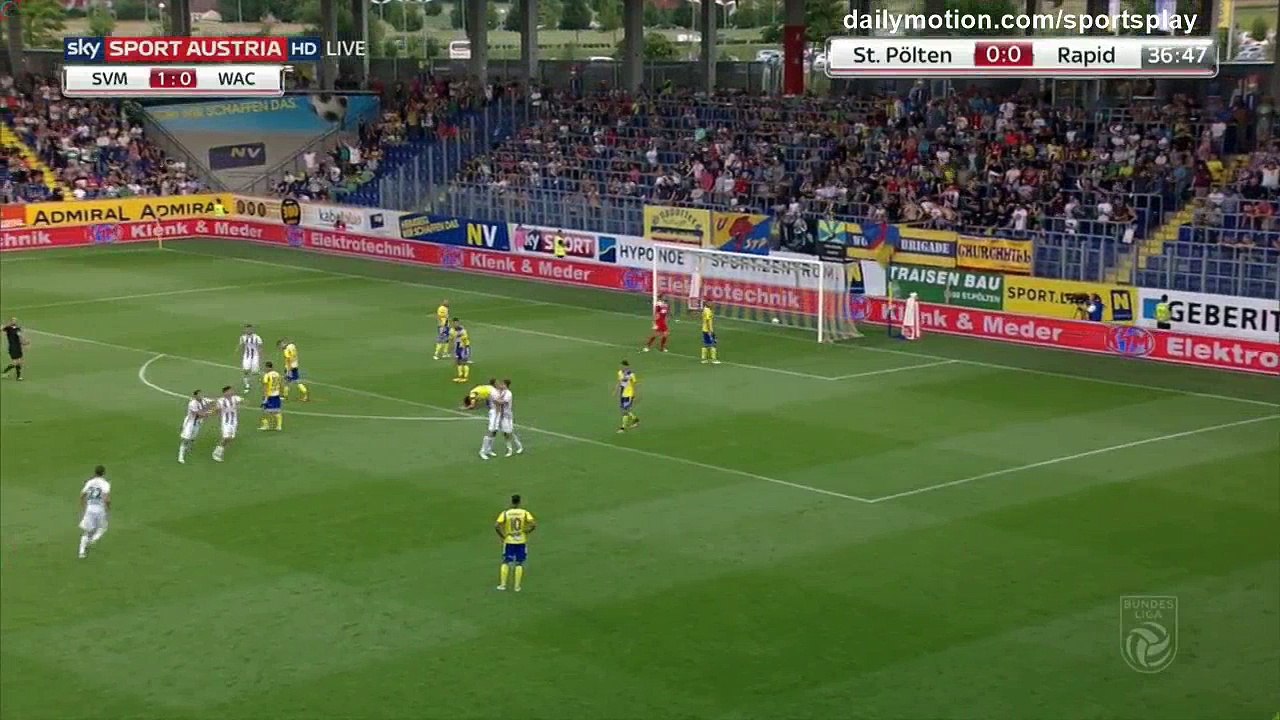 Thomas Murg Goal HD - St. Polten 0 - 1 Rapid Vienna - 29.07.2017 (Full Replay)