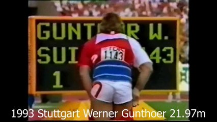 Παγκοσμιοι πρωταθλητες σφαιροβολιας 1983-2015 νικητηριες βολες