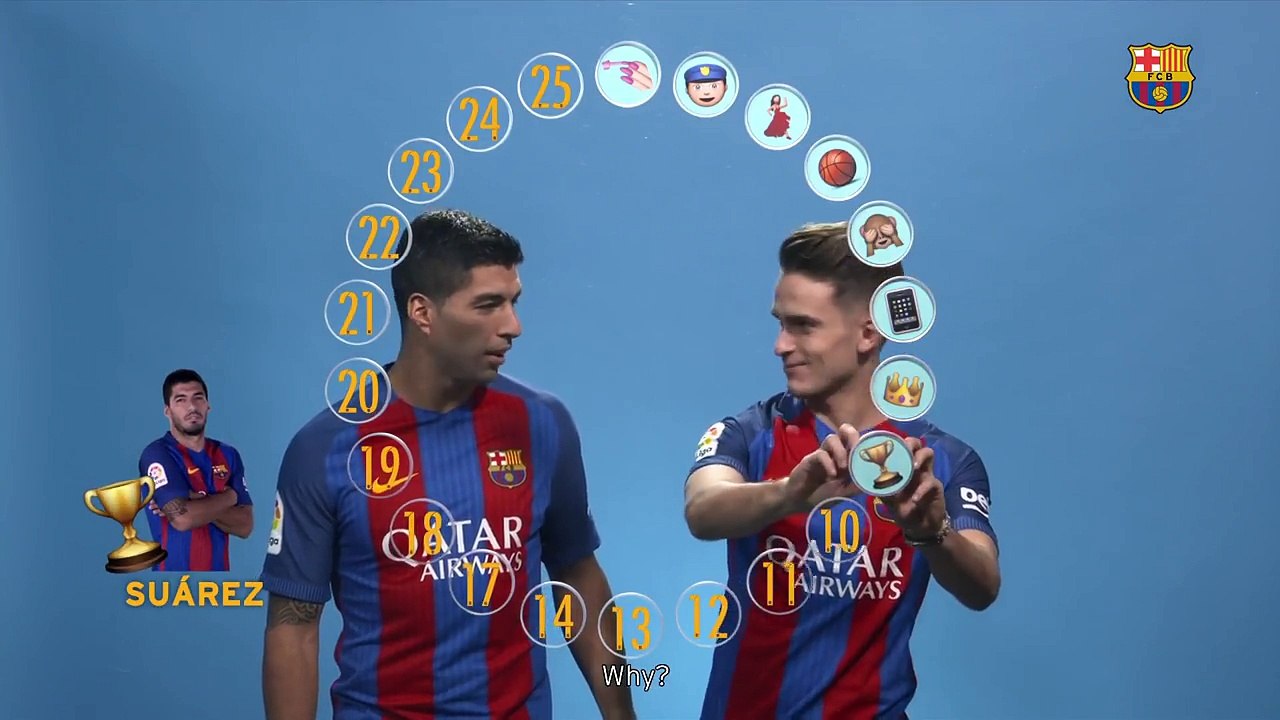 BARÇA EMOJIS: Luis Suárez & Denis Suárez