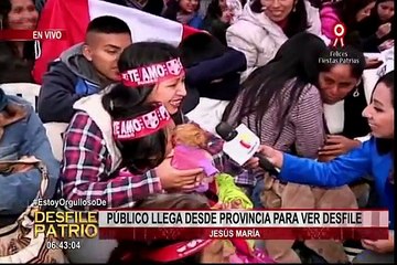 Peruanos llegan desde provincia para ver el Desfile Militar