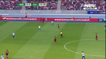 Solanke goal liverpool vs hertha