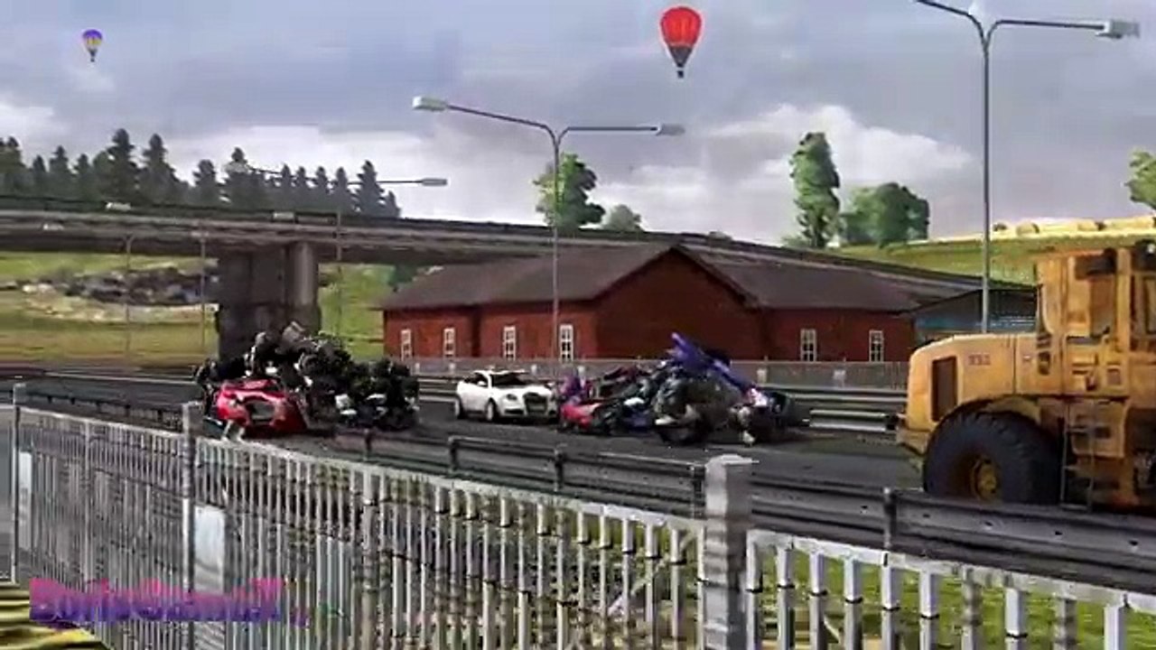 Voiture voiture simulateur vol un camion camions crash euro 2 prototipes