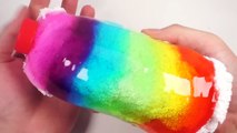 How To Make Color Coca Cola Clay Foam Slime DIY Rainbow Coke Bottle Slime Pretend Play