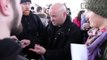 David Draiman from Disturbed greet fans on train station in Moscow, 15.03.2017