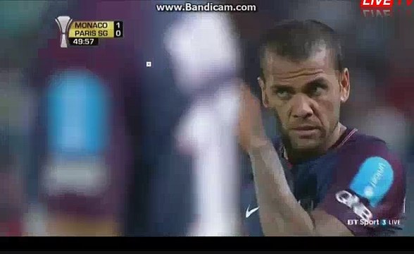 1-1 Dani Alves GOAL HD - AS Monaco 1-1 Paris SG 29.07.2017