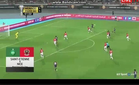 Dani Alves BIG Chance - AS Monaco 1-1 Paris SG 29.07.2017