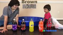 Et bébés enfants les couleurs couleurs pour enfants Apprendre les tout-petits avec coca cola fanta
