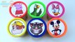 Сups Stacking Toys Play Doh Clay Talking Tom Paw Patrol Peppa Pig Pj Masks Learn Colors fo
