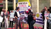 Venezolanos se manifiestan en Montevideo en contra de la Constituyente