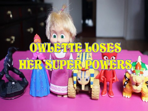 OWLETTE LOSES HER SUPER POWERS SPIDERMAN ANNA MASHA & THE BEAR SPHINX BOWSER Toys BABY Videos, PJ MASKS, MARVEL, FROZEN