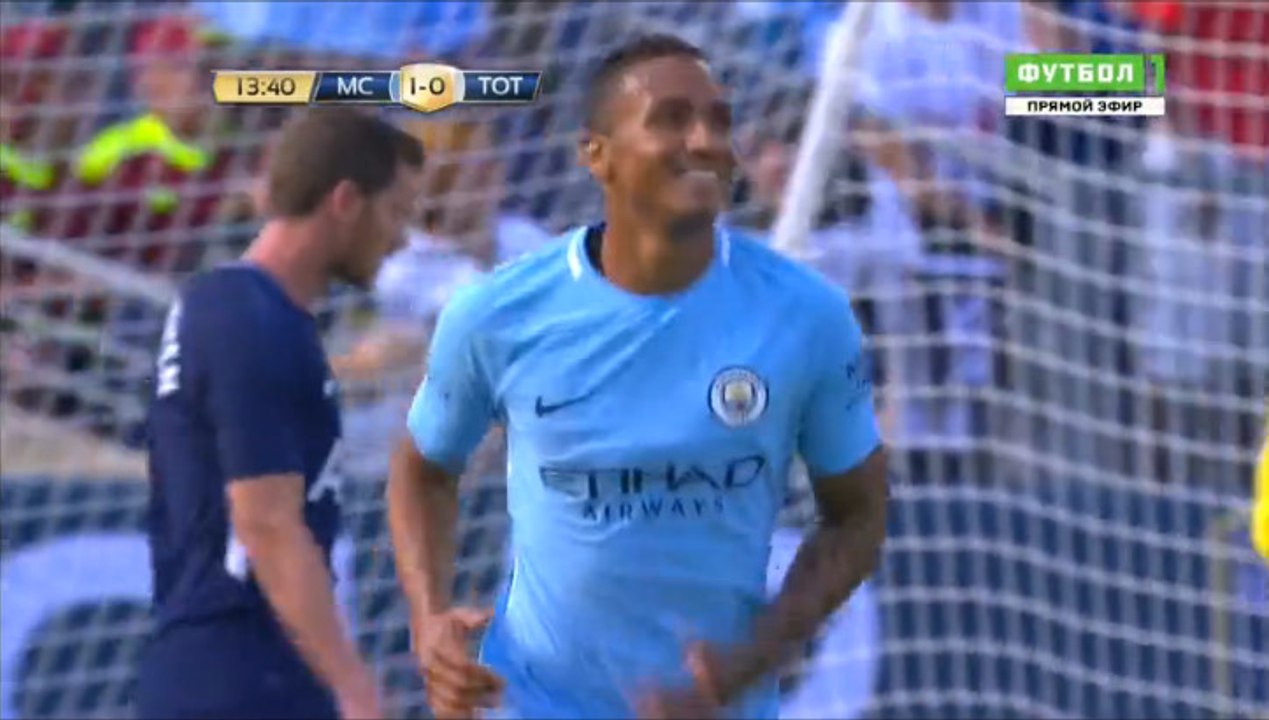 Danilo Super Power Shoot HD - Manchester City 1-0 Tottenham 30.07.2017 HD