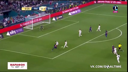 Ivan Rakitic Goal - Real Madrid 0-2 Barcelona - 29.07.2017 ᴴᴰ