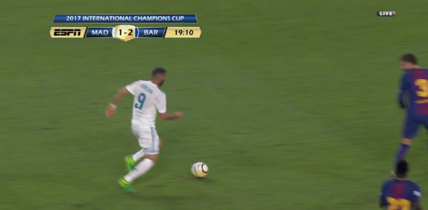 Karim Benzema Super Powerful Shoot HD - Real Madrid 1-2 Barcelona 30.07.2017 HD