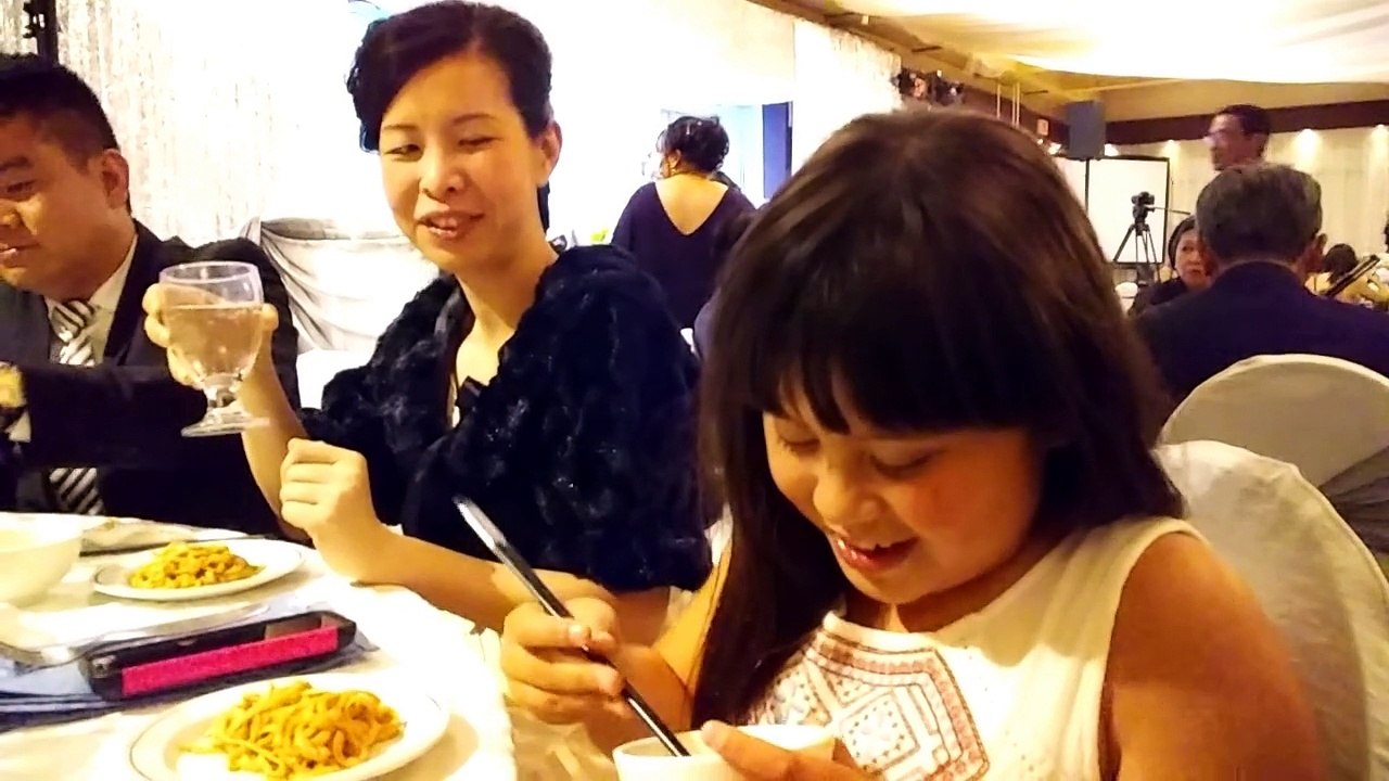 Mikaela Learning How To Use Her Chopstick