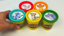 [Toys For Kids] Play doh Playdough Videos for Children Learn Colors with Lion Guard Toys T