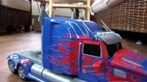 Controlar principal Informe robot de juguete transformadores camión 4 autobot optimus radio nikko