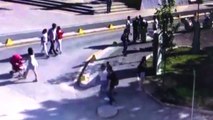 Büyükerşen'e Saldırı Anı Güvenlik Kamerasında