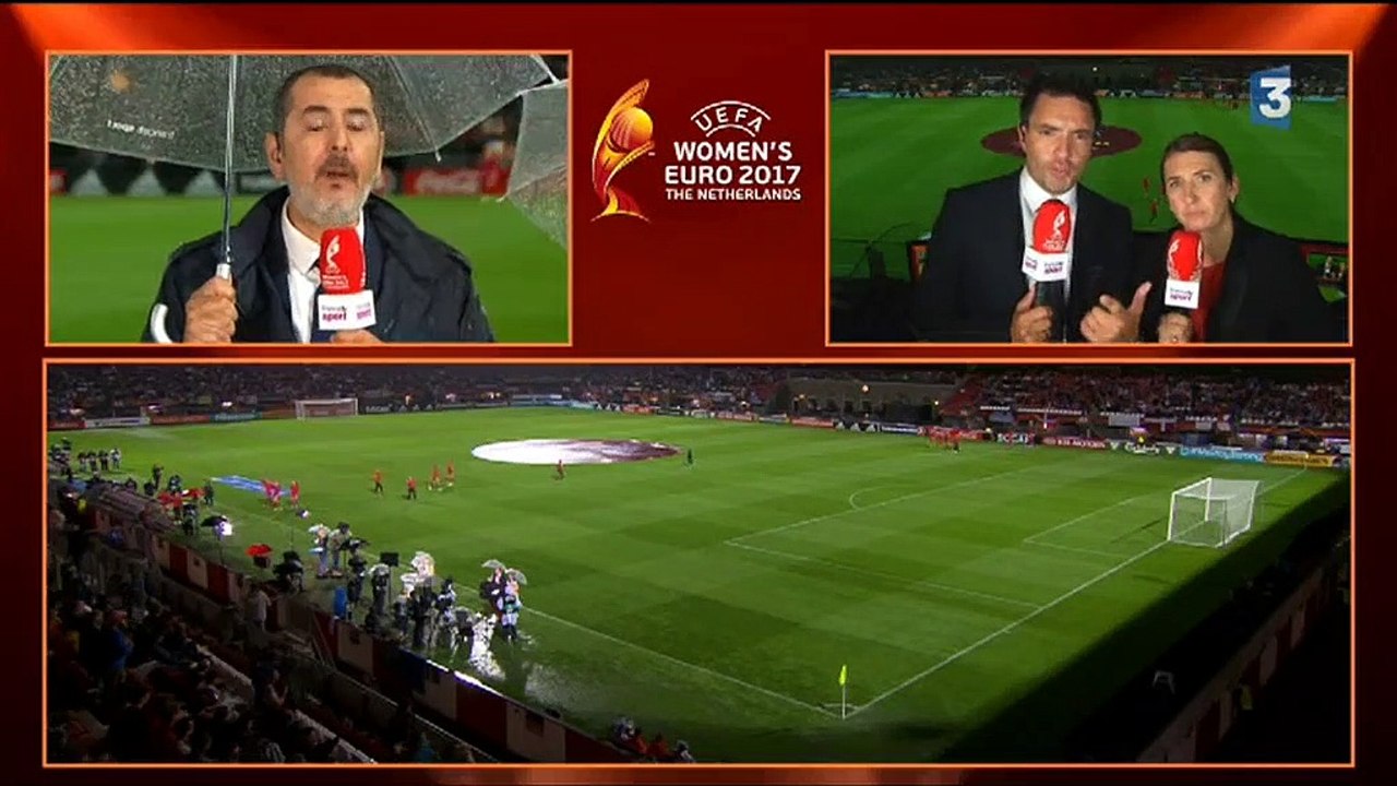 Match de l'Euro féminin 2017 reporté : Le coup de gueule de Fabien Lévêque et Marinette Pichon sur France 3