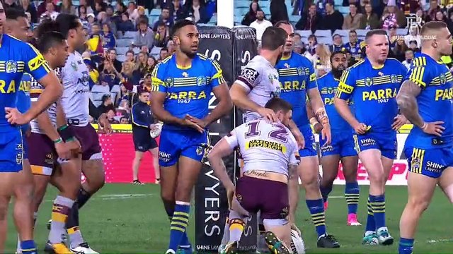 Eels v Broncos - 1st Half - NRL 2017 - RD 21
