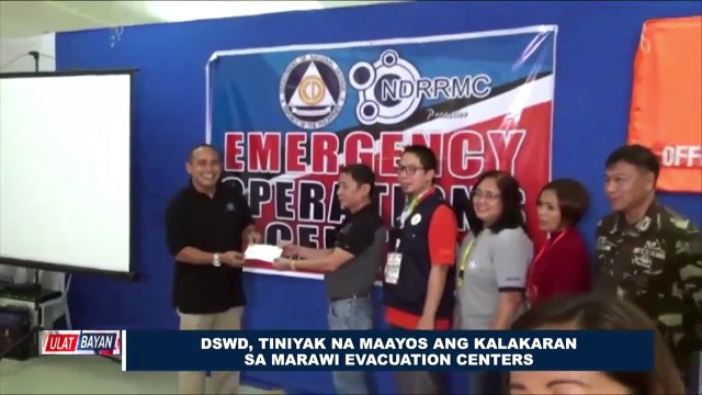 DSWD, tiniyak na maayos ang kalakaran sa Marawi evacuation centers