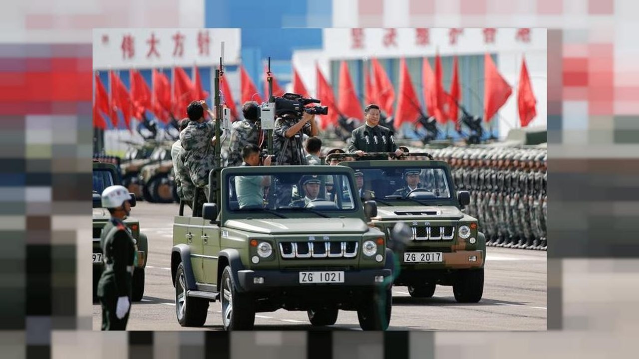 Große militärparade in china