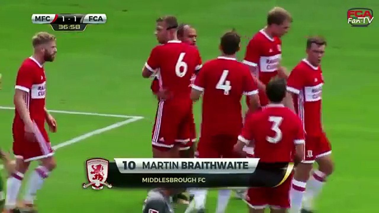 Middlesbrough 2:1 Augsburg	(Friendly Match 29 July 2017)